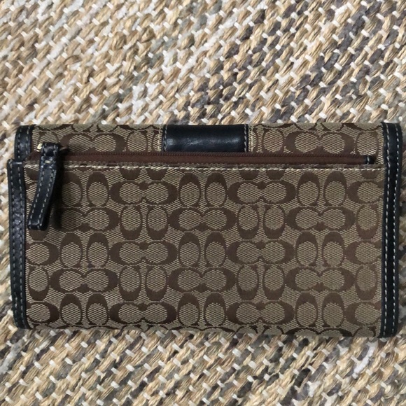 Coach signature tri fold wallet - Picture 2 of 5